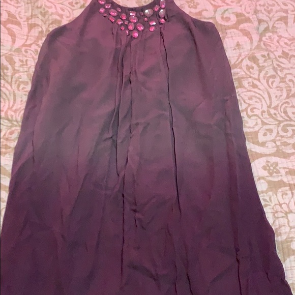 Purple tye dye back out dress - Picture 2 of 8